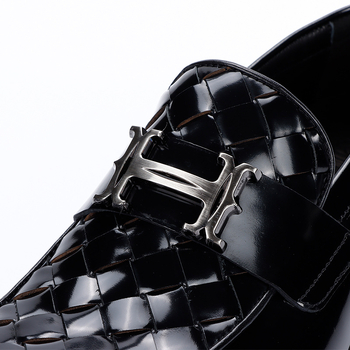 Pantofi din piele pentru bărbați, vârf pătrat, talpă aderentă, partea superioară joasă