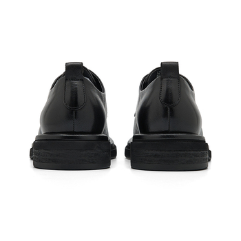 Pantofi Derby pentru bărbați, piele de bovine din primul strat, talpă compozită, închidere cu șireturi, stil business pentru birou