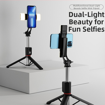 U6 Bluetooth Selfie Tyč s Telescopickým Tripodom – ABS + Nerezová oceľ, Bluetooth diaľkové ovládanie, Univerzálna kompatibilita