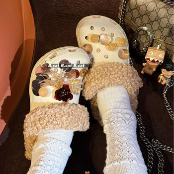 Accesoriu pentru pantofi cu cataramă în formă de floare pentru pantofi perforați — set model; stil fashion european și american; potrivit pentru alte tipuri de pantofi; pentru toate anotimpurile