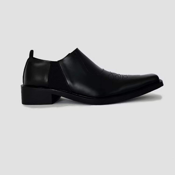 Loafers bărbați cu creștere în înălime, piele microfibră, PU branț, talpă din cauciuc