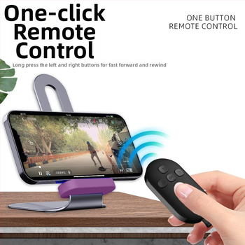 Bluetooth diaľkové ovládanie s posúvaním strán a selfie jedným tlačidlom — DY08, 200mAh, USB-C, dosah 15 m, matný ABS, kompatibilný s Android/iOS