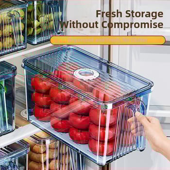 Хладилна кутия за съхранение – органайзер за зеленчуци и кнедли, пластмаса с хранителен клас, предназначена за фризер, съхранение на яйца