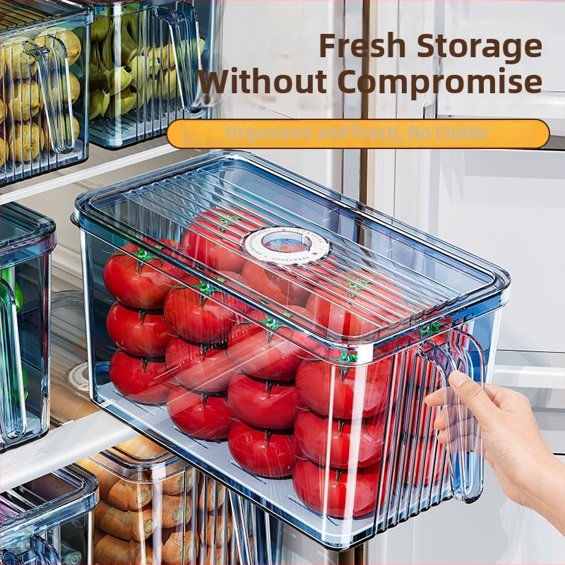 Хладилна кутия за съхранение – органайзер за зеленчуци и кнедли, пластмаса с хранителен клас, предназначена за фризер, съхранение на яйца