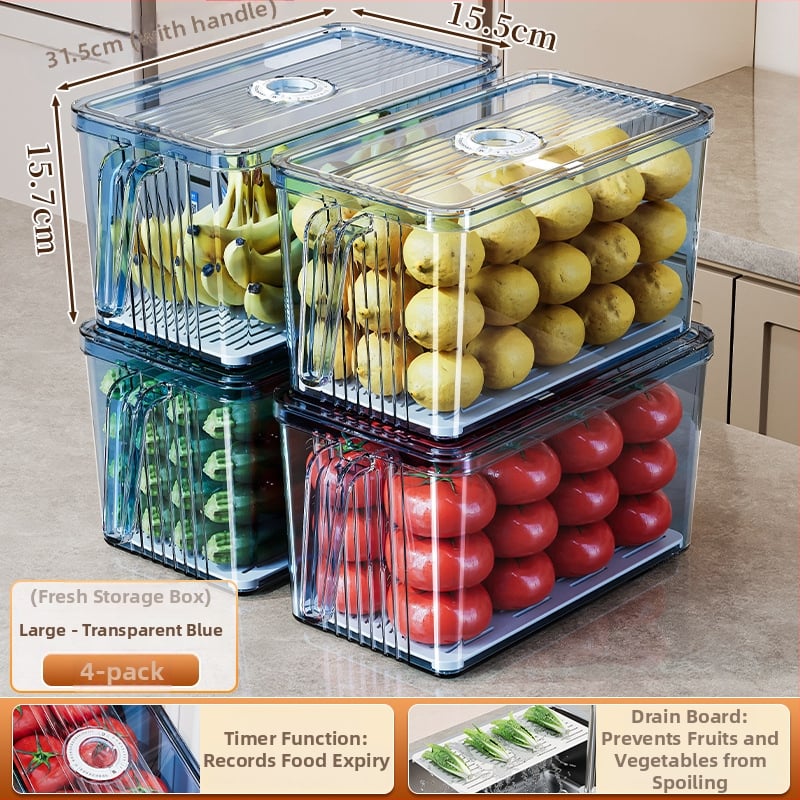 Хладилна кутия за съхранение – органайзер за зеленчуци и кнедли, пластмаса с хранителен клас, предназначена за фризер, съхранение на яйца