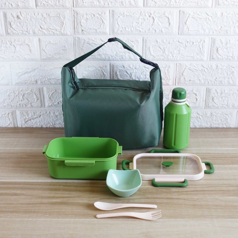 Σετ κουτιών γεύματος για ταξίδι — μινιμαλιστικός ορθογώνιος σχεδιασμός, χωρητικότητας 1–2L, υλικό πλαστικό + 304 ανοξείδωτος χάλυβας, κατάλληλο για φούρνο μικροκυμάτων