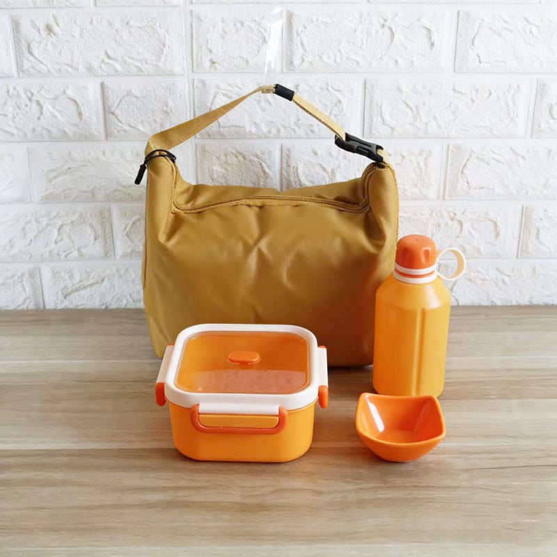 Σετ κουτιών γεύματος για ταξίδι — μινιμαλιστικός ορθογώνιος σχεδιασμός, χωρητικότητας 1–2L, υλικό πλαστικό + 304 ανοξείδωτος χάλυβας, κατάλληλο για φούρνο μικροκυμάτων