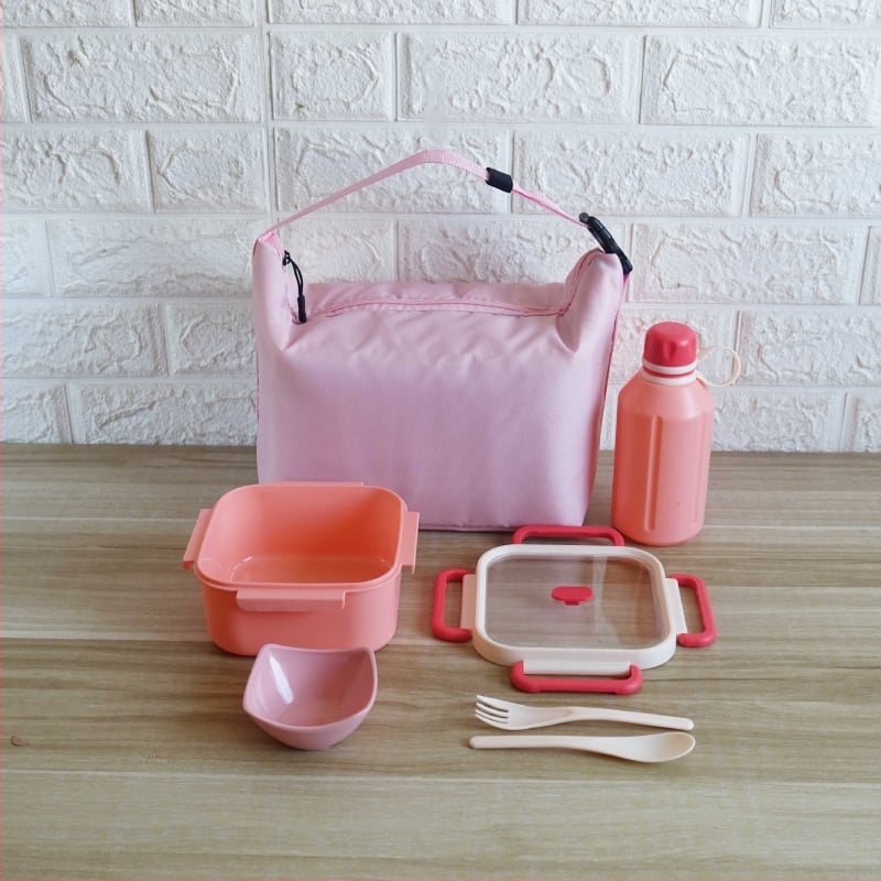 Σετ κουτιών γεύματος για ταξίδι — μινιμαλιστικός ορθογώνιος σχεδιασμός, χωρητικότητας 1–2L, υλικό πλαστικό + 304 ανοξείδωτος χάλυβας, κατάλληλο για φούρνο μικροκυμάτων