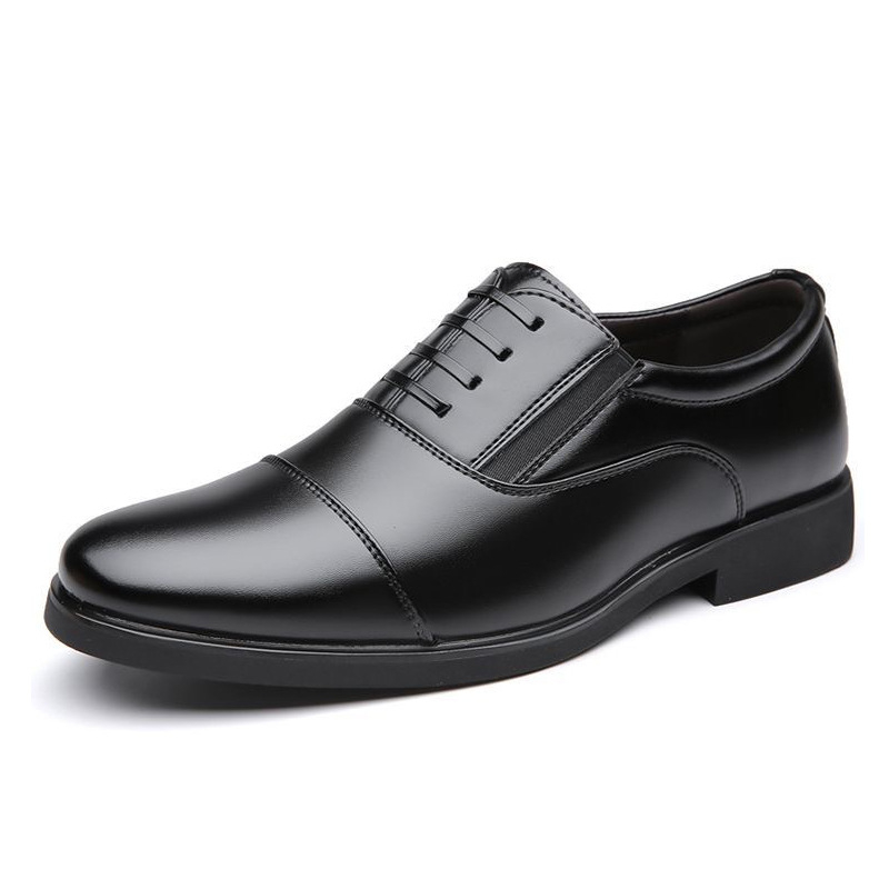 Muške kožne cipele — slip-on, niski gležanj, kožna kapica prsta, gornji dio od kože tele, gumeni đon