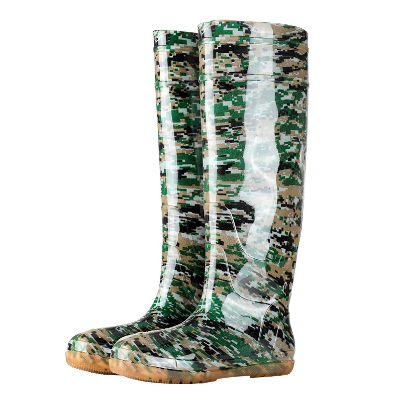  Rizsföldi esőcsizmák, magas cső, uniszex, PVC felső rész, gumí talp, csúszásmentes, PU talpbetét