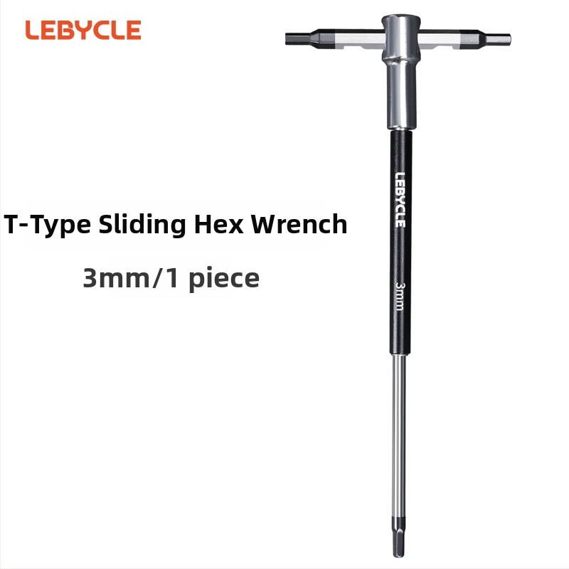 Lebycle kľúč s T-tvarou a posuvnou tyčou pre horské a cestné bicykle
