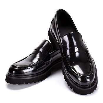 Muški loaferi od prave kože goveda, slip-on, đon od pjene, okrugli nos