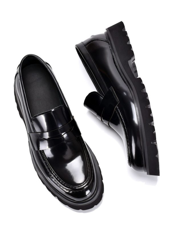 Muški loaferi od prave kože goveda, slip-on, đon od pjene, okrugli nos