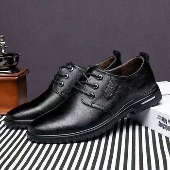 Мъжки кожени обувки за делово и ежедневие, горна част микрофибърна кожа, подметка гума, анти-плъзгане, износоустойчиви, вътрешност и стелка микрофибър, стил: свободно време, лоуфърс
