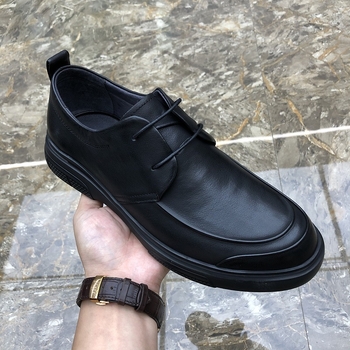 Muške kožne cipele za poslovni i casual stil, crne, 2026 model, koža, prozračnost, mekana potplata