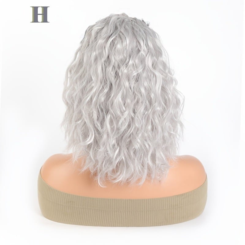 Youju perika s repom: s vezicom za stezanje, valovita kosa, vlakno visokotemperaturnog svile, model PY151-2