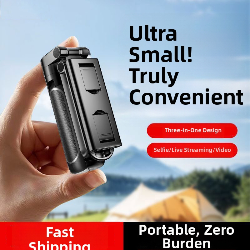 Z40 Bluetooth Selfie Tyč s diaľkovým ovládaním, ABS+ hliníková zliatina, štvornohá podpera a svetelný doplnok