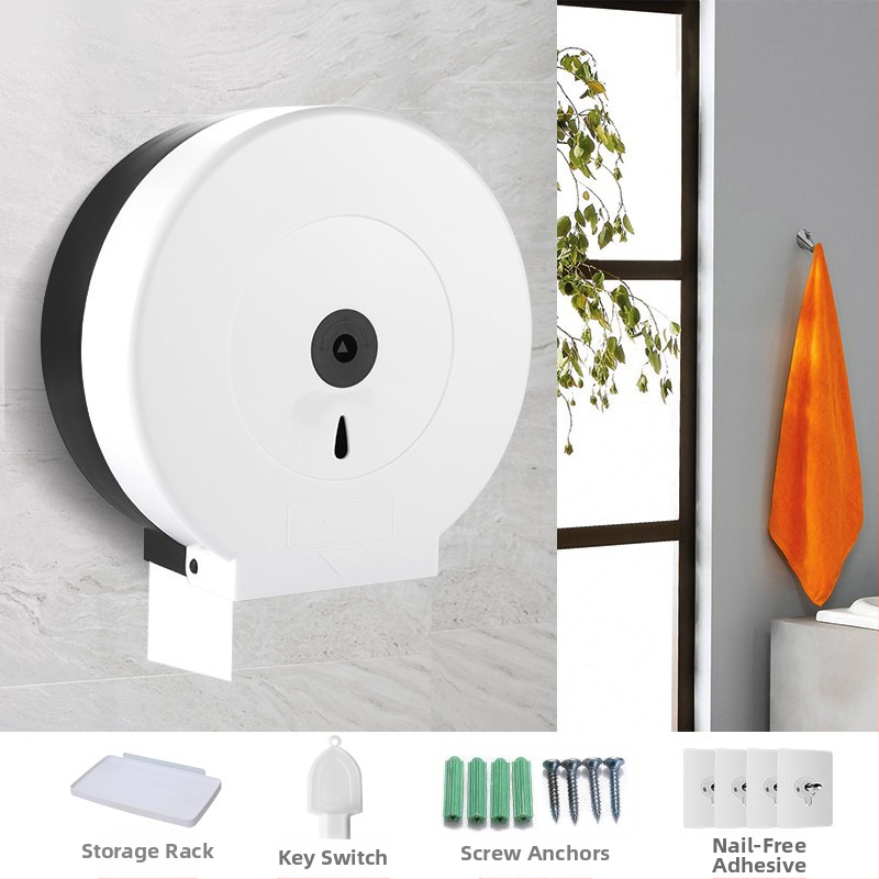 Sith Bathroom Zidni veliki kutija za toaletni papir, PP materijal, model 601A, vodootporna, višenamjenska