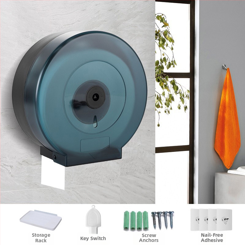 Sith Bathroom Zidni veliki kutija za toaletni papir, PP materijal, model 601A, vodootporna, višenamjenska