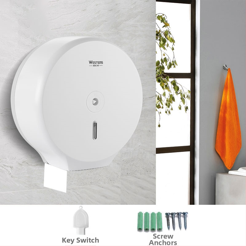 Sith Bathroom Zidni veliki kutija za toaletni papir, PP materijal, model 601A, vodootporna, višenamjenska