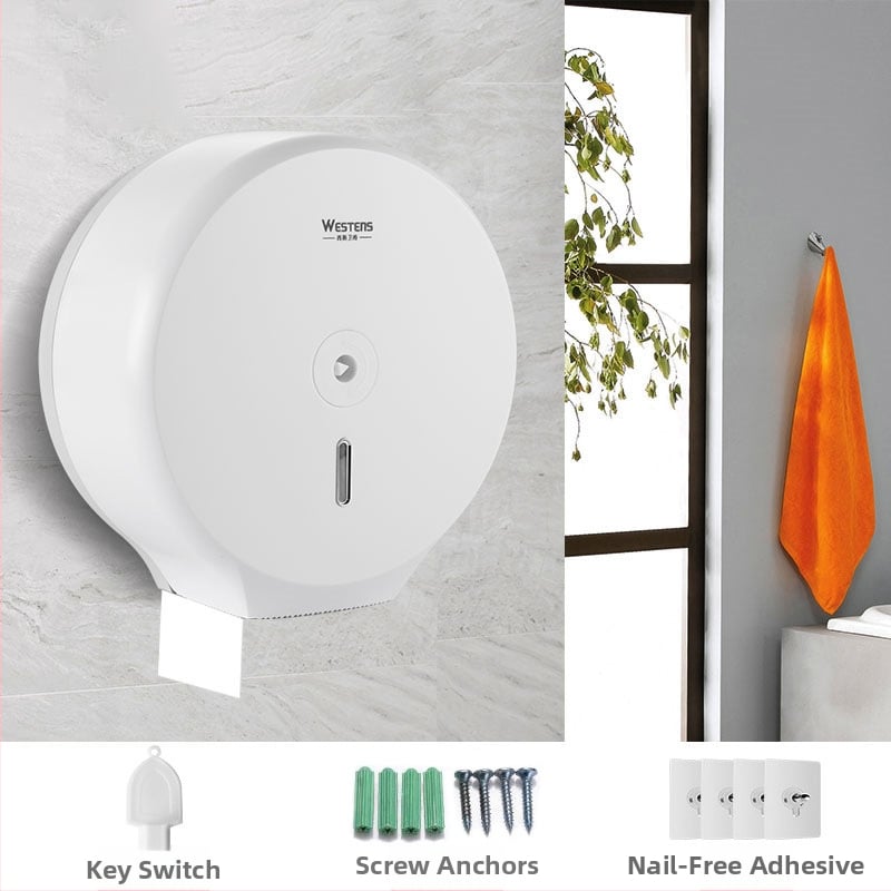 Sith Bathroom Zidni veliki kutija za toaletni papir, PP materijal, model 601A, vodootporna, višenamjenska