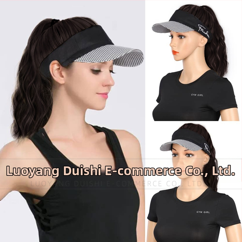 Perika s repom, uzorak houndstooth, kosa od visokotemperaturne žice, za žene, mehanički postupak, bez vrućeg bojanja