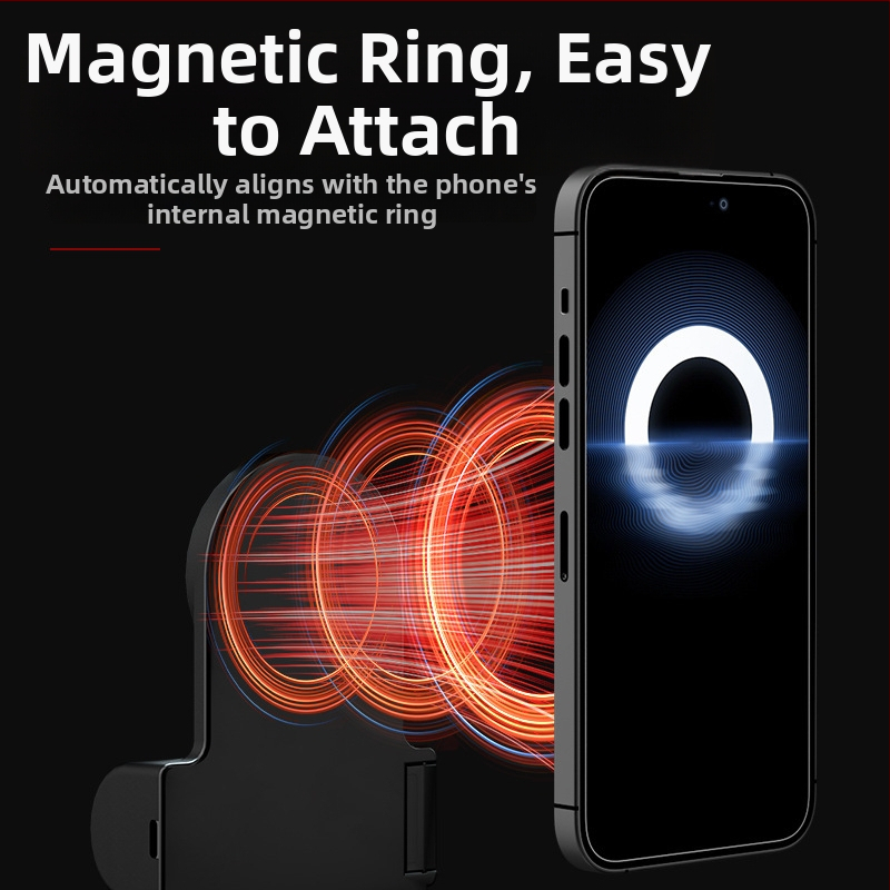 Stick de selfie Bluetooth magnetic cu încărcare wireless și suport desktop 3-în-1, stabilizare a imaginii încorporată, telecomandă inclusă