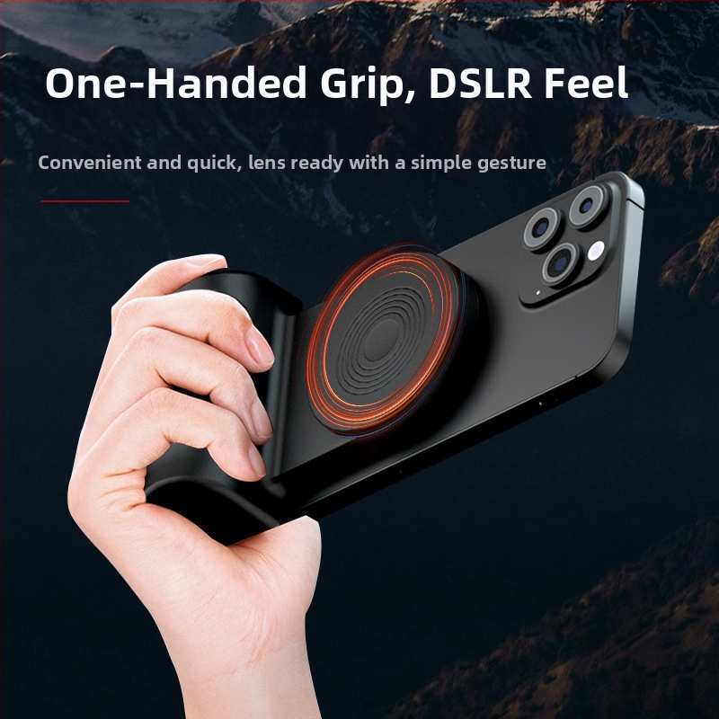 Stick de selfie Bluetooth magnetic cu încărcare wireless și suport desktop 3-în-1, stabilizare a imaginii încorporată, telecomandă inclusă
