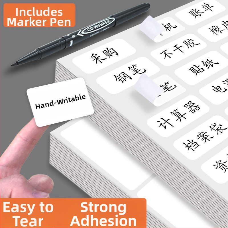 Samoljepljive PVC naljepnice – upute naljepnice, model: naljepnica, 1 komad po stranici