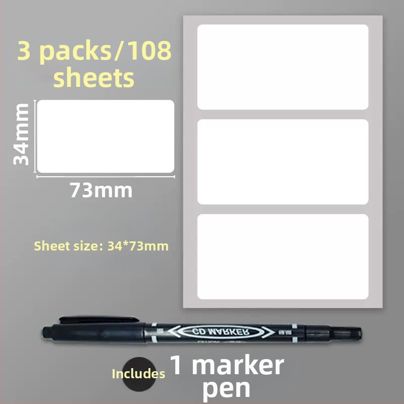 Samoljepljive PVC naljepnice – upute naljepnice, model: naljepnica, 1 komad po stranici