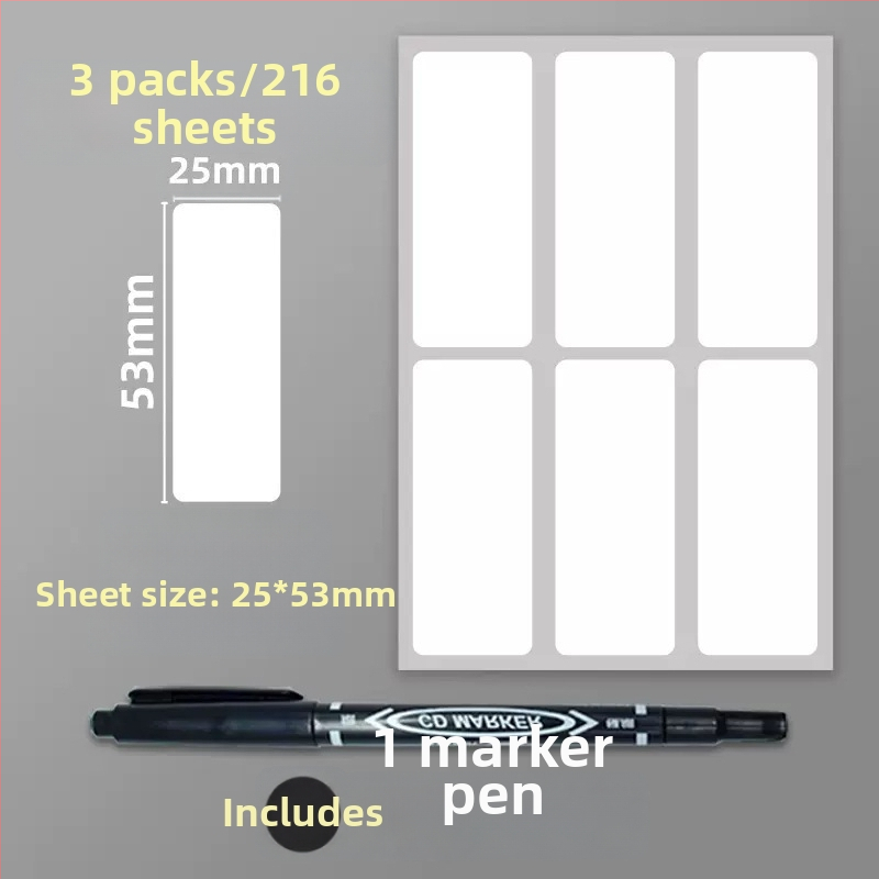 Samoljepljive PVC naljepnice – upute naljepnice, model: naljepnica, 1 komad po stranici