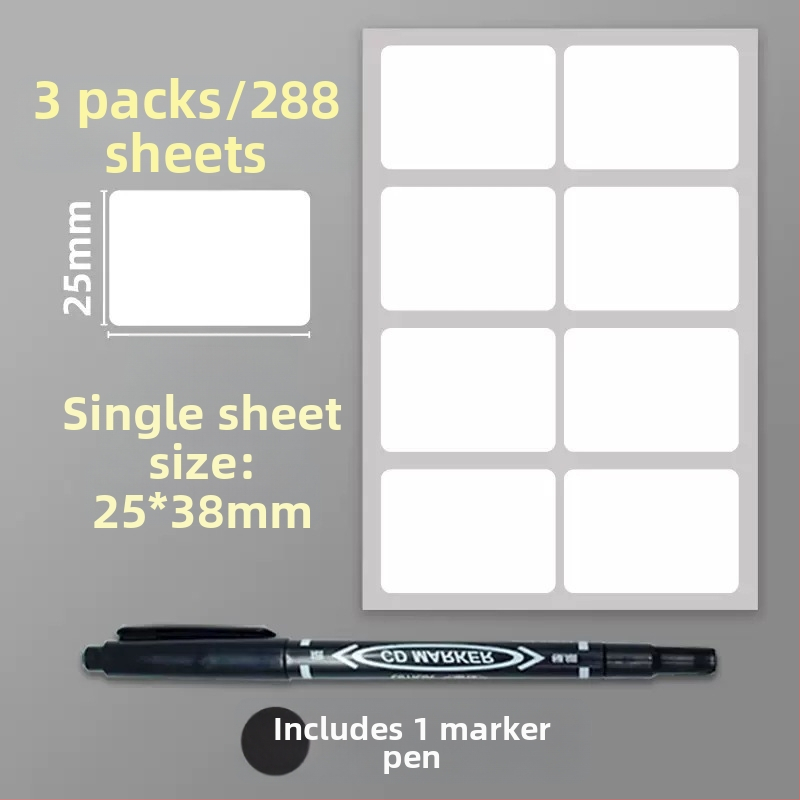 Samoljepljive PVC naljepnice – upute naljepnice, model: naljepnica, 1 komad po stranici