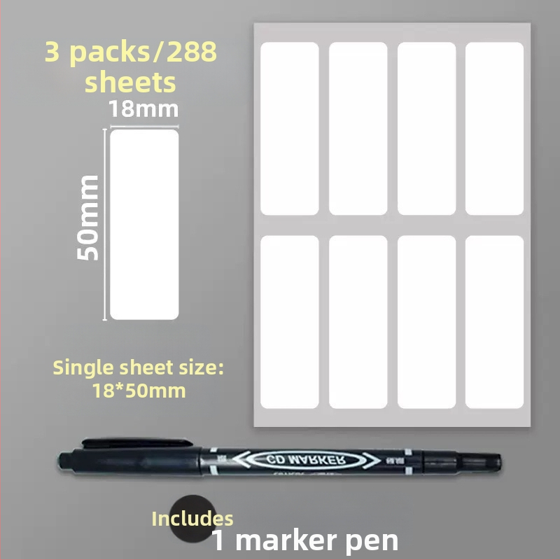 Samoljepljive PVC naljepnice – upute naljepnice, model: naljepnica, 1 komad po stranici