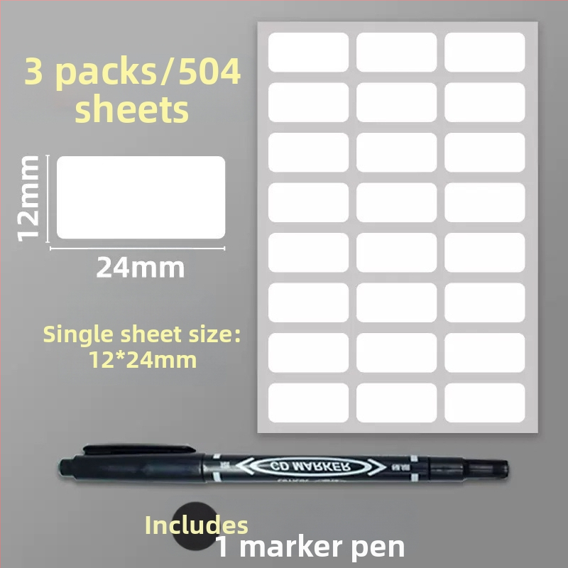 Samoljepljive PVC naljepnice – upute naljepnice, model: naljepnica, 1 komad po stranici