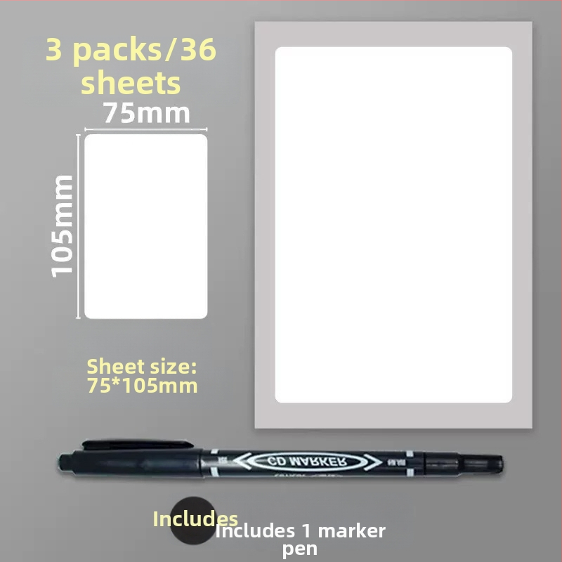 Samoljepljive PVC naljepnice – upute naljepnice, model: naljepnica, 1 komad po stranici