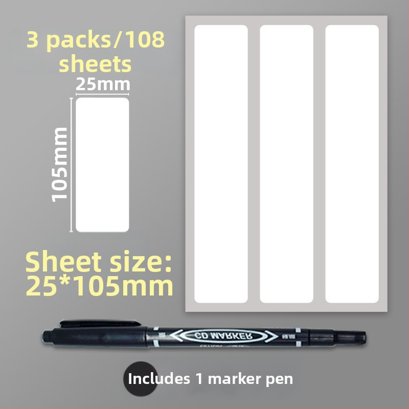 Samoljepljive PVC naljepnice – upute naljepnice, model: naljepnica, 1 komad po stranici