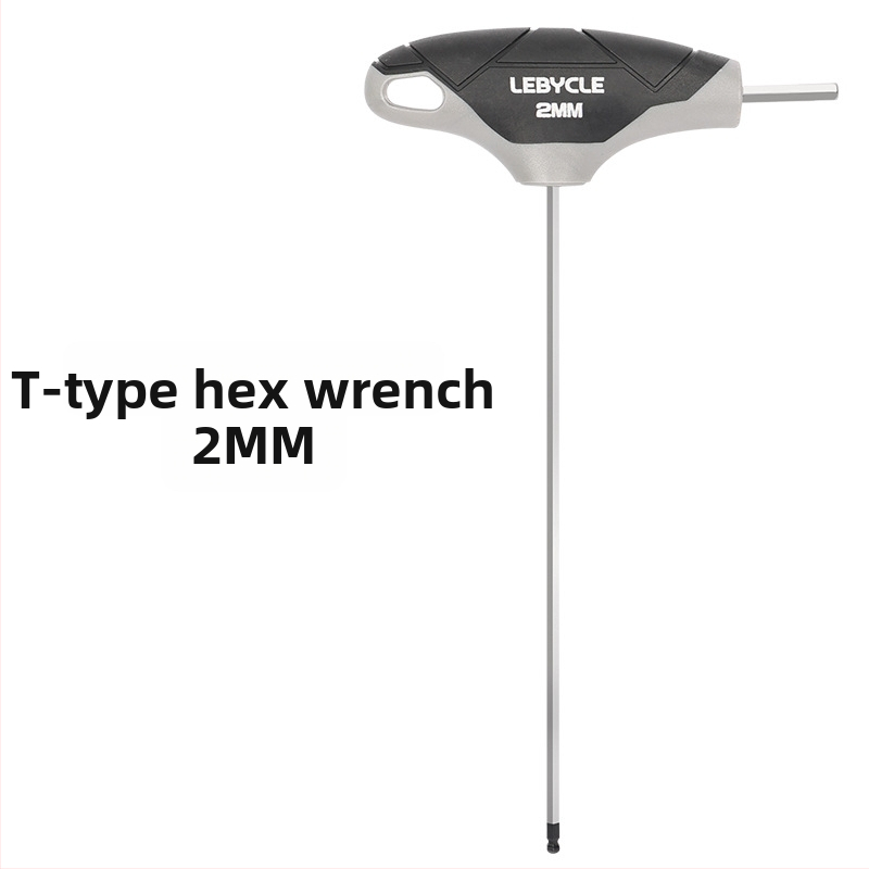 Sada imbusových kľúčov s T-úchopom a guľovým koncom pre bicykle, S2 oceľ