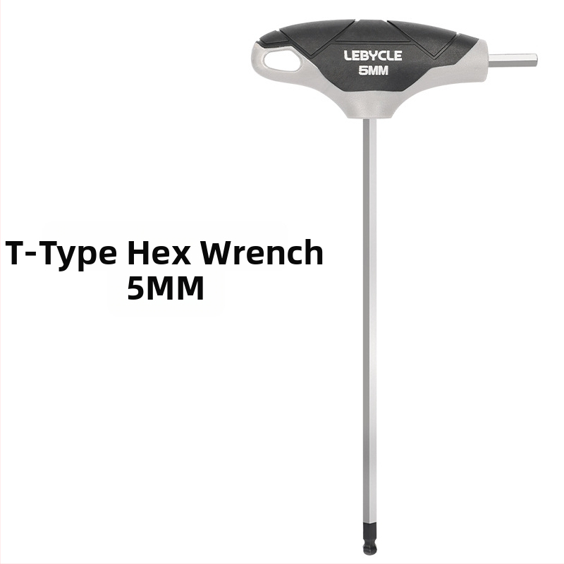 Sada imbusových kľúčov s T-úchopom a guľovým koncom pre bicykle, S2 oceľ