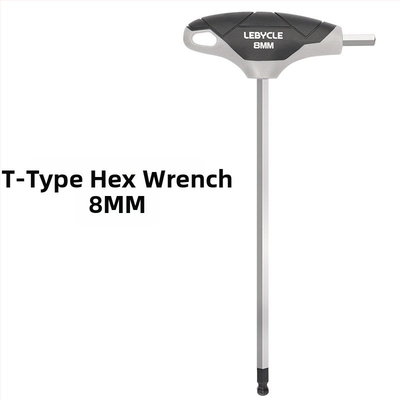 Sada imbusových kľúčov s T-úchopom a guľovým koncom pre bicykle, S2 oceľ