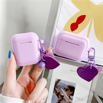 Kućište za AirPods Pro 2. generacije — mekano jednoslojno TPU kućište, fluorescentno zelene boje s dizajnom srca