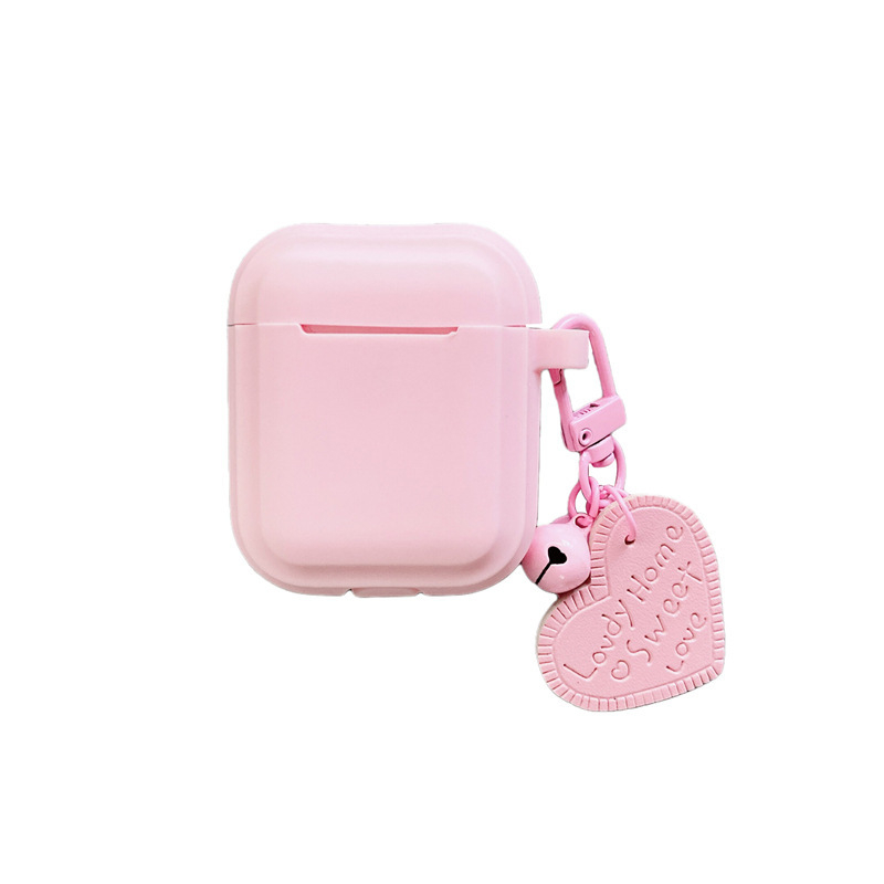 Kućište za AirPods Pro 2. generacije — mekano jednoslojno TPU kućište, fluorescentno zelene boje s dizajnom srca