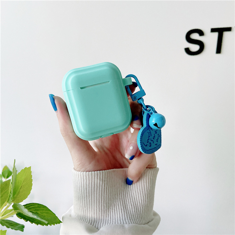 Kućište za AirPods Pro 2. generacije — mekano jednoslojno TPU kućište, fluorescentno zelene boje s dizajnom srca