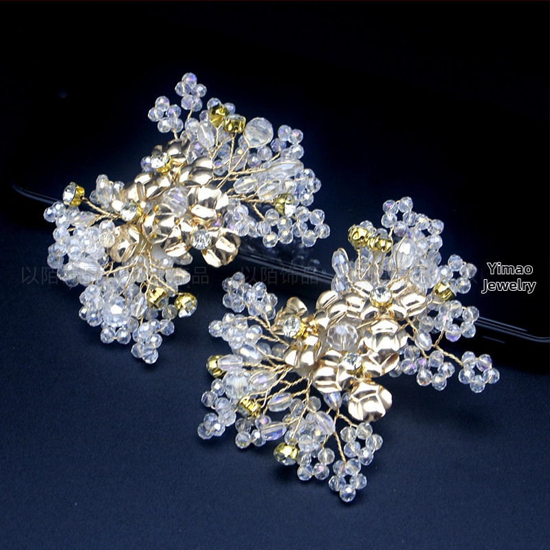 Odvojivi ukras za obuće: kristalna mašna cvijet — stil Bow crystal flower; pogodno za cipele: čizme, sandale, svakodnevne cipele, platnene cipele, papuče; marka: Yimo jewelry; sezone: ljeto, zima, proljeće, jesen