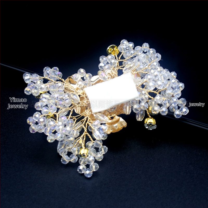Odvojivi ukras za obuće: kristalna mašna cvijet — stil Bow crystal flower; pogodno za cipele: čizme, sandale, svakodnevne cipele, platnene cipele, papuče; marka: Yimo jewelry; sezone: ljeto, zima, proljeće, jesen