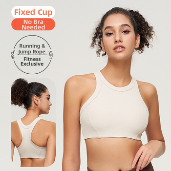 Lulu stil kratki top za jogu s integriranom podrškom za grudi – najlon, brzo sušenje, prozračan, za žene