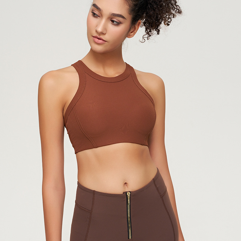 Lulu stil kratki top za jogu s integriranom podrškom za grudi – najlon, brzo sušenje, prozračan, za žene