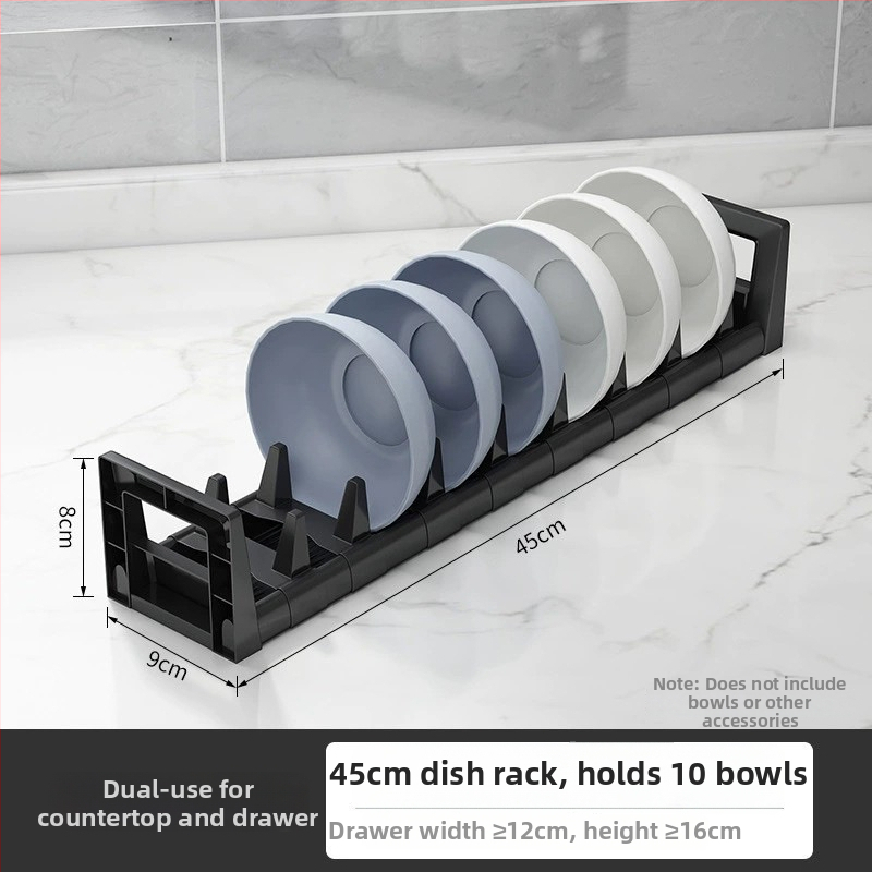Polica za odvodnjavanje zdjela s ladicom, DARXINEE/Dahini, moderan stil, kuhinjski rega za skladištenje