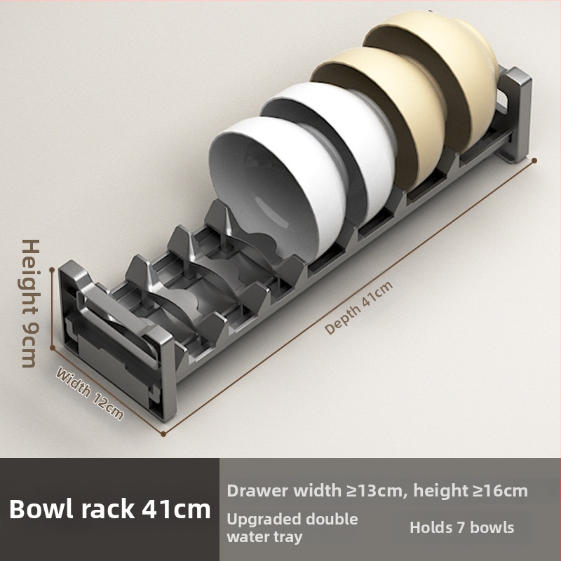 Polica za odvodnjavanje zdjela s ladicom, DARXINEE/Dahini, moderan stil, kuhinjski rega za skladištenje