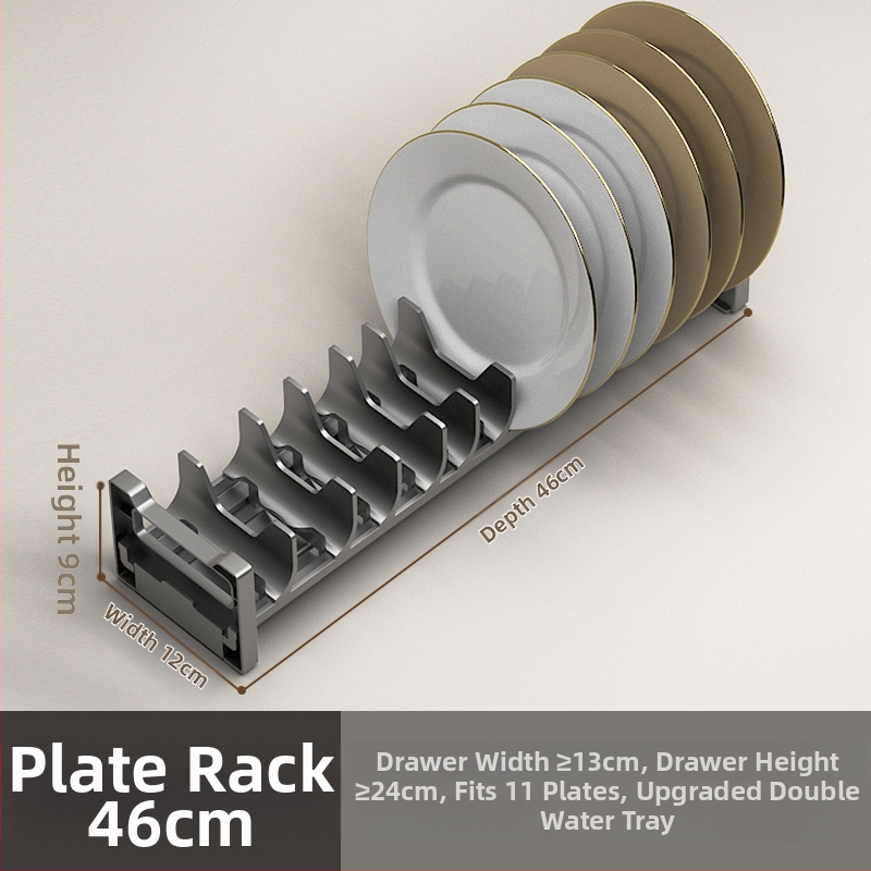 Polica za odvodnjavanje zdjela s ladicom, DARXINEE/Dahini, moderan stil, kuhinjski rega za skladištenje