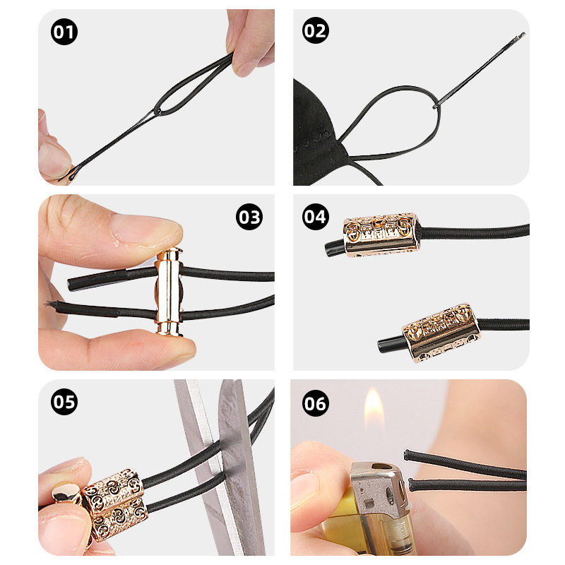 Šnura za čizme iznad koljena — protuklizna, 83 cm šnura, kompatibilna s kožnim i casual cipelama, stil Boot Strap